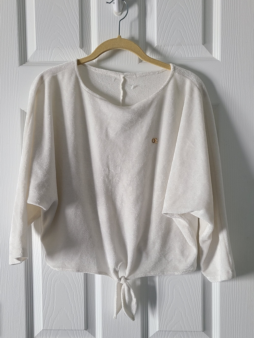Oleg Cassini Mare Moda Vintage Terry Crop Top